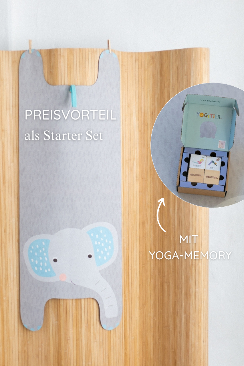 KINDER Yogamatte - Eddy der Elefant