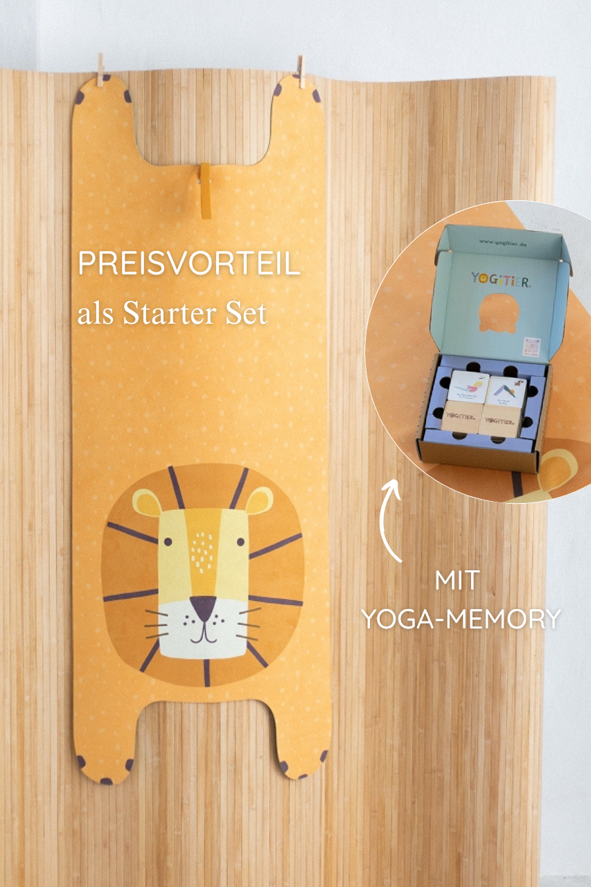 KINDER Yogamatte - Leo der Löwe