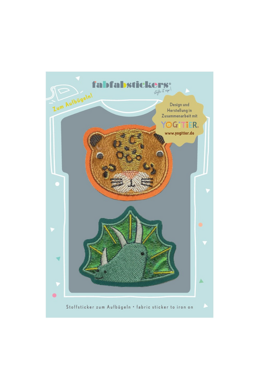 Iron-on Fabric Stickers Leo & Eddy