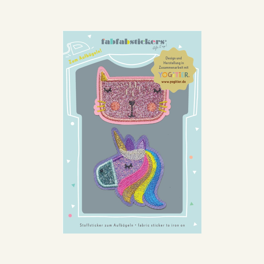 Iron-on Fabric Stickers Emmi & Kimi