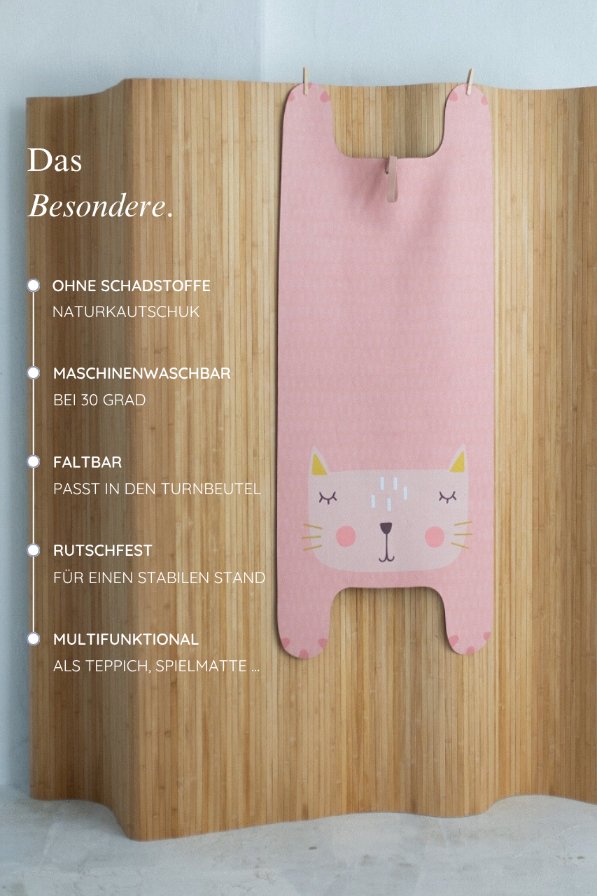 KINDER Yogamatte - Kimi die Katze