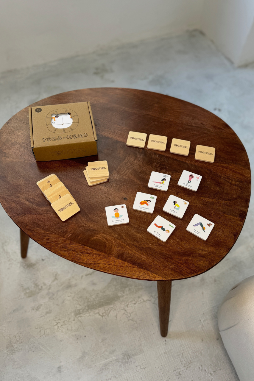 YOGA-MEMO aus Holz