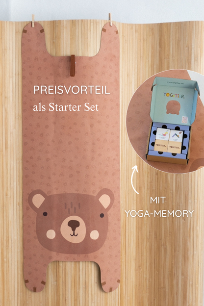 KINDER Yogamatte - Benno der Bär