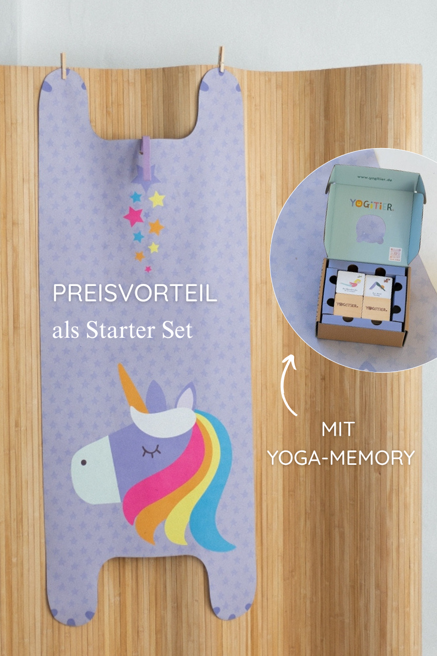 KINDER Yogamatte - Emmi das Einhorn