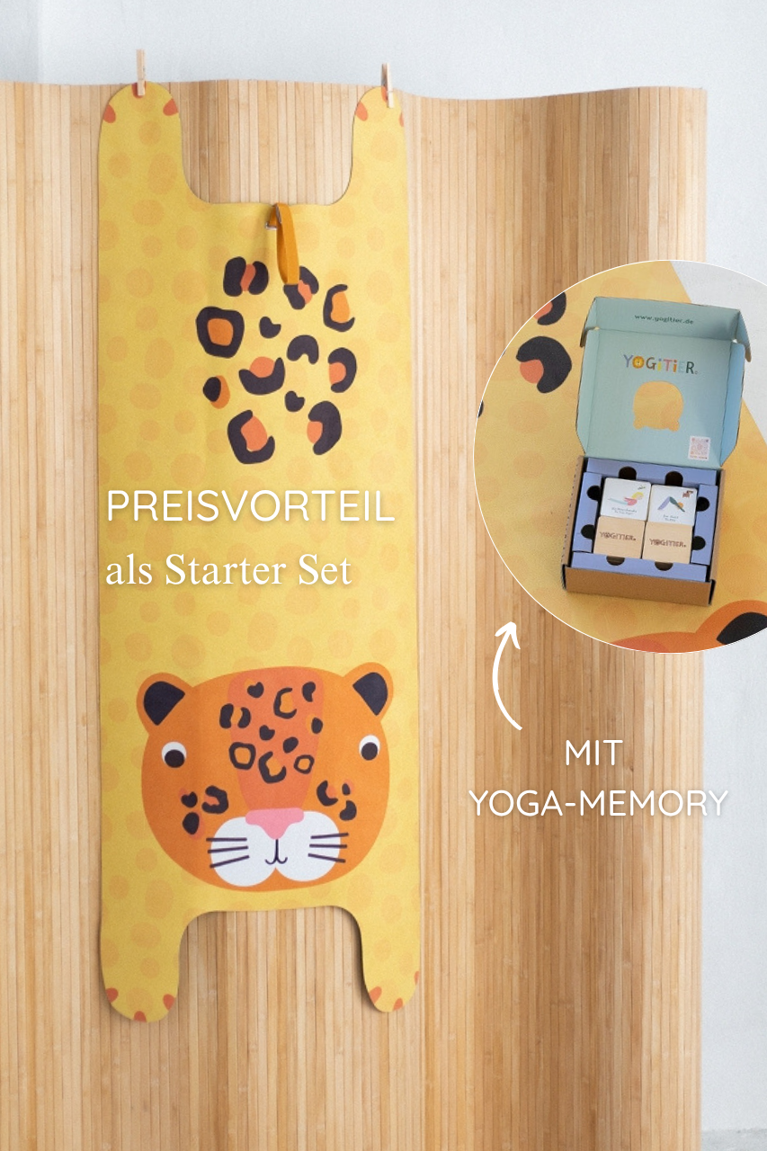 KINDER Yogamatte - Luka der Leopard