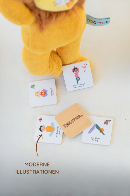YOGA-MEMO aus Holz