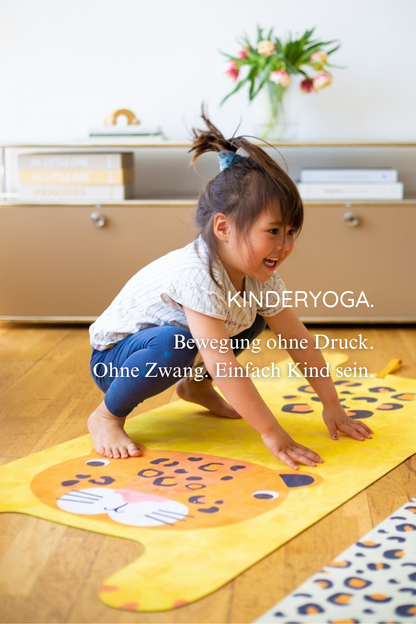 KINDER Yogamatte - Luka der Leopard