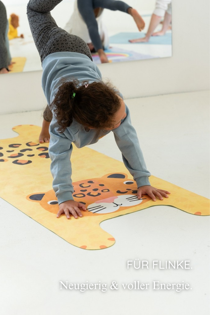 KINDER Yogamatte - Luka der Leopard