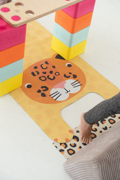KINDER Yogamatte - Luka der Leopard