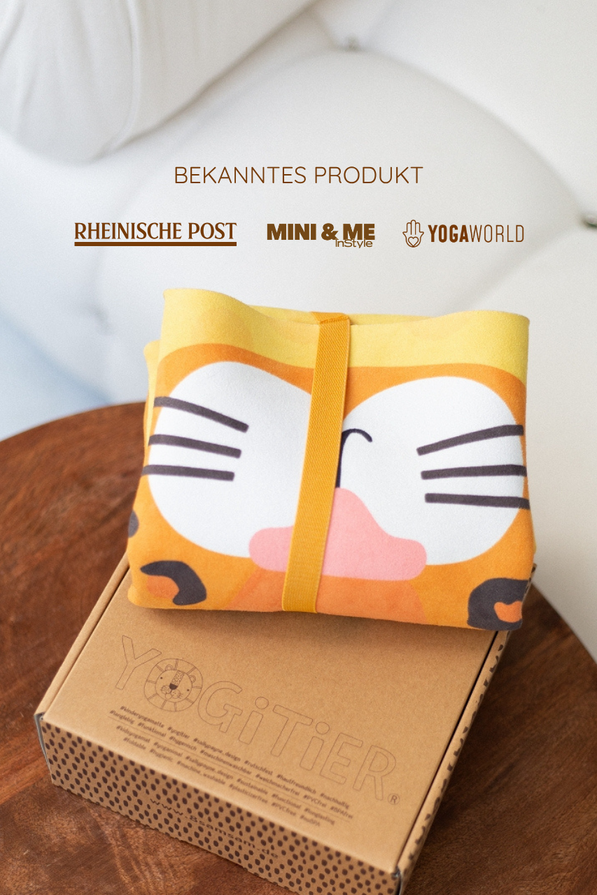KINDER Yogamatte - Luka der Leopard