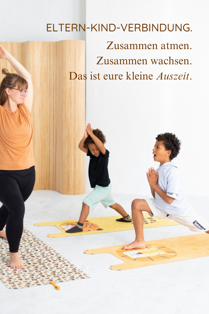 KINDER Yogamatte - Luka der Leopard