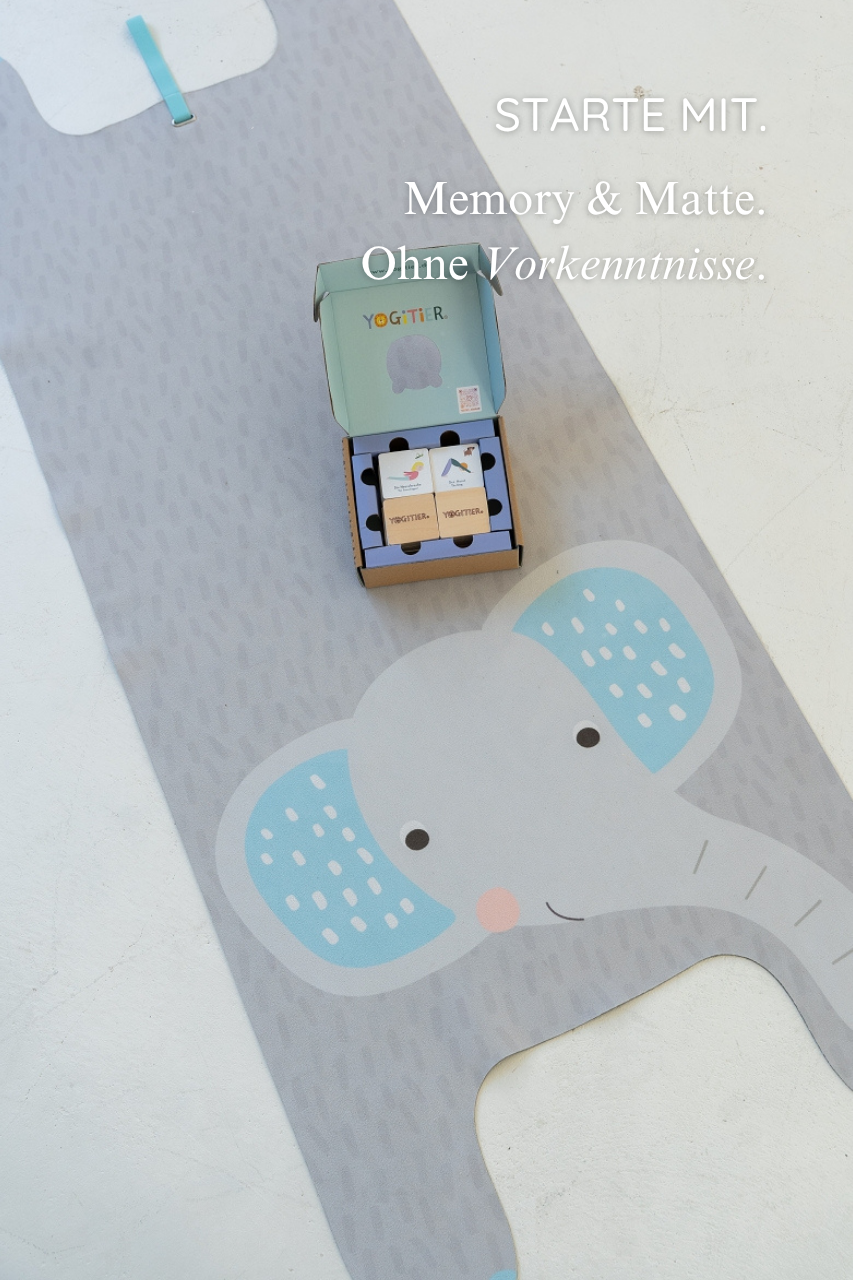 KINDER Yogamatte - Eddy der Elefant