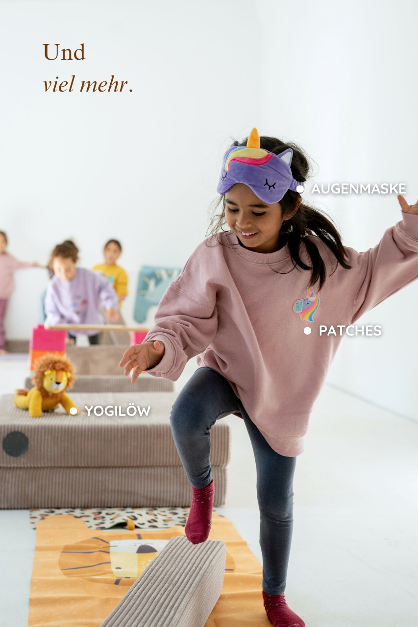 KINDER Yogamatte - Luka der Leopard