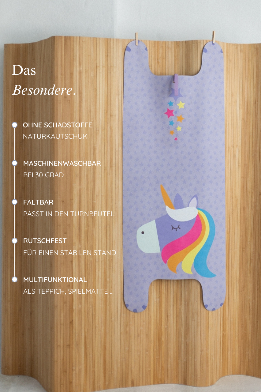 Yoga Mat for Kids - Emmi the unicorn
