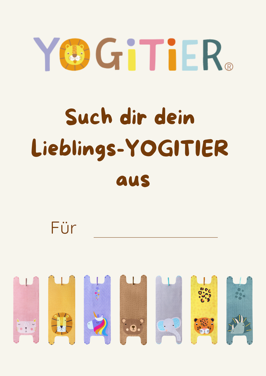 YOGITIER® Digitaler Geschenkgutschein